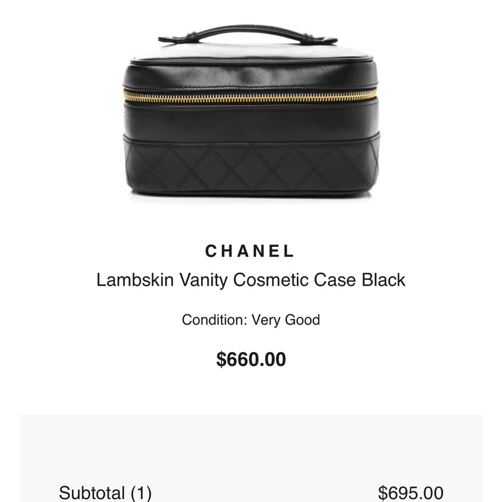 Chanel cosmetic bag